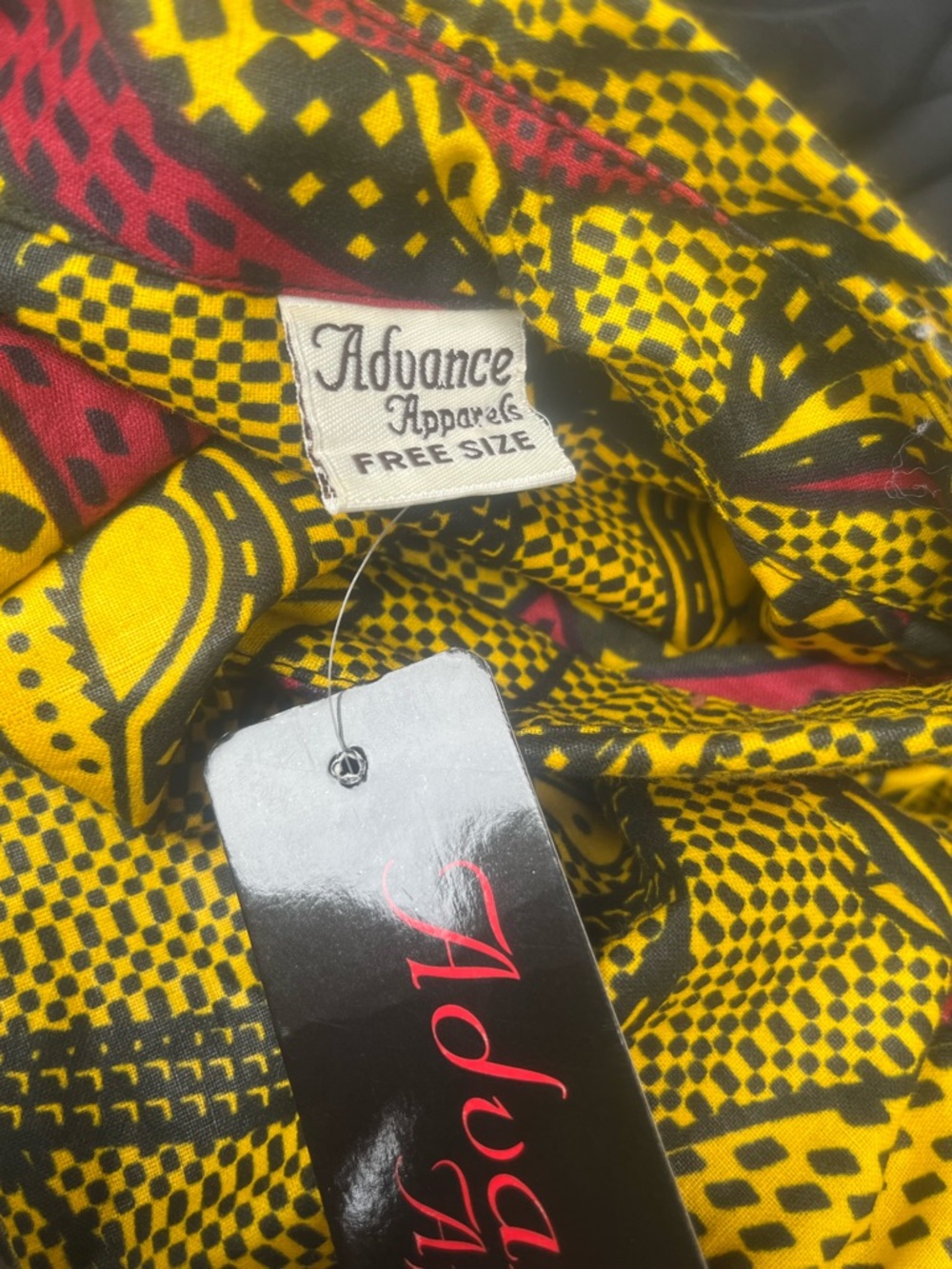 Advance Apparels Yellow & Burgundy Printed High-Low Shirt Dress - Picture 8 of 9